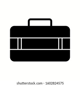 Unique Suitcase Vector Glyph Icon