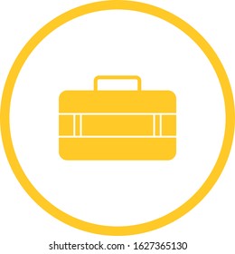 Unique Suitcase Vector Glyph Icon