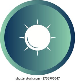 Icono de glifo de vector único de sol