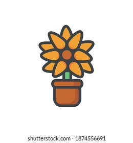 ilustraciones frescas de girasol únicas, hermosos diseños de arte vectorial