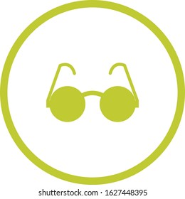 Unique Sunglasses Vector Glyph Icon
