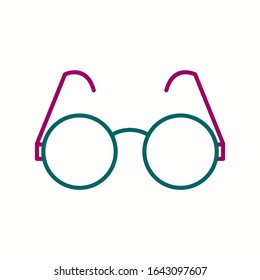Vektorillustration-Icon der einzigartigen Sonnenbrille