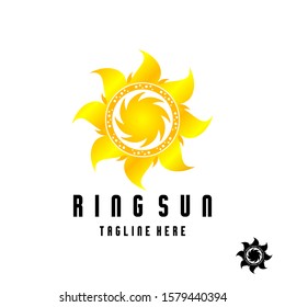 Unique sunlight or heating circle image graphic icon logo design abstract concept vector stock. Can be used as a symbol of  bright and strength
