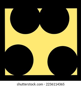 Einzigartiges Symbol auf einfachem Hintergrund 