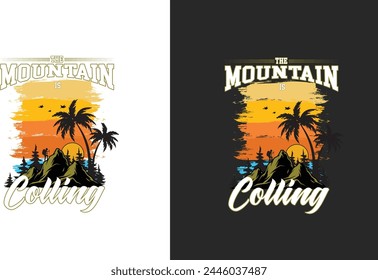 unique t shirt design Americana classic, summer, daddy, mountain