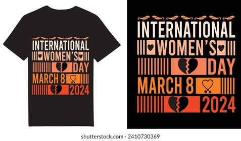 A unique T shirt design on International women's day .
