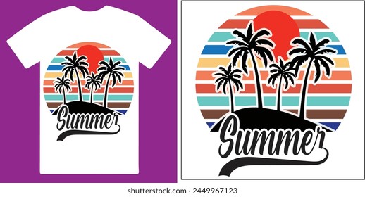 A unique T shirt design on summer .