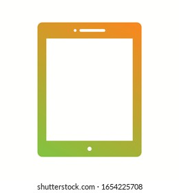 Unique Tablet Vector Glyph Icon