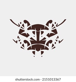 unique tattoo vector, art, rare, decorative, henna, contour, geometric, pattern,