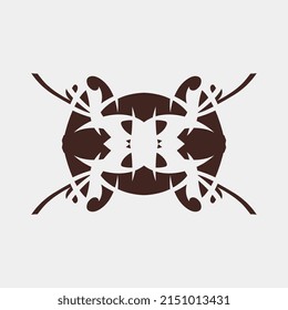 vector de tatuaje único, arte, raro, decorativo, henna, contorno, geométrico, patrón,