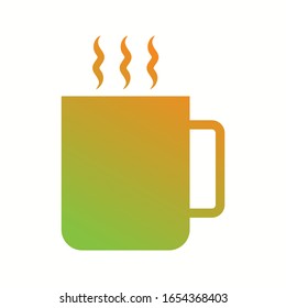 Icono de glifo de vector de té único