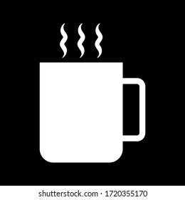 Icono de glifo de vector de té único
