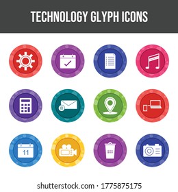 Unique Technology Line Icons Set	