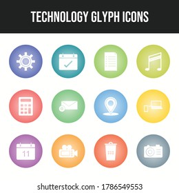 Unique Technology Line Icons Set	