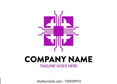 Unique Technology Logo Template