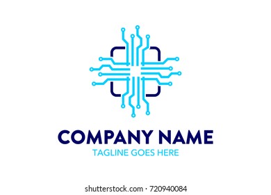 Unique Technology Logo Template