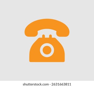 Unique telephone icon design. Creative telephone icon design layout. Telephone icon design with color set.