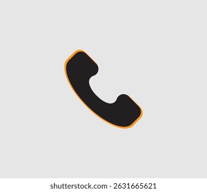 Diseño único del icono del teléfono. Diseño creativo del icono del teléfono. Diseño de icono de teléfono con conjunto de colores.