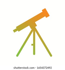 Unique Telescope Vector Glyph Icon