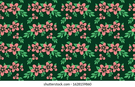 Unique template for valentine, with beautiful leaf and flower background design.