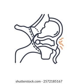 Unique Temporal Bone Anatomy Vector Design