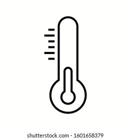 Unique Temprature Vector Line Icon