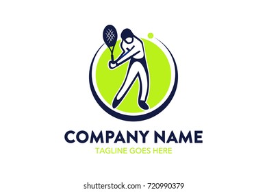 Unique Tennis Logo Template