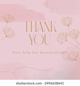 Unique Thank You Lettering Grateful Messages in Full Vector
