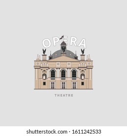 Unique Theatre logo, illustration, vector	
