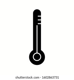 Unique thermometer Vector Glyph Icon