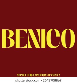 Unique thick rounded decorative display font vector