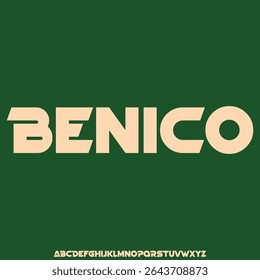 Unique thick rounded decorative display font vector