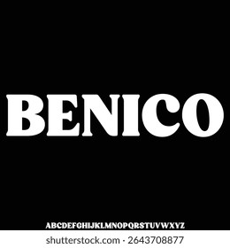 Unique thick rounded decorative display font vector