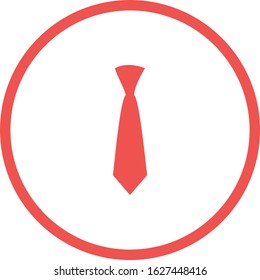 Unique Tie Vector Glyph Icon