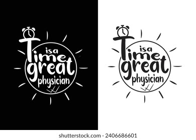Unique time typography tshirt design