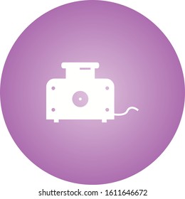 Unique Toaster Glyph Vector Icon