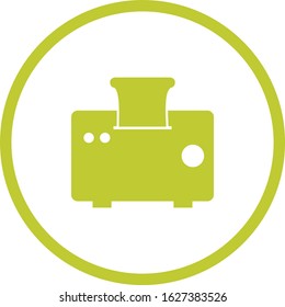 Unique Toaster Vector Glyph Icon