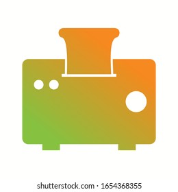 Unique Toaster Vector Glyph Icon