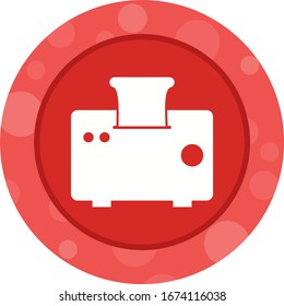 Unique Toaster Vector Glyph Icon