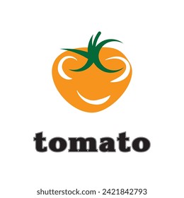 The unique tomato logo is fresh and simple