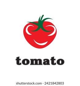The unique tomato logo is fresh and simple