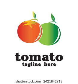 The unique tomato logo is fresh and simple