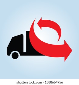 Unique transportation related logo and icon