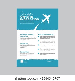 unique travel flyer for travel agency or business 