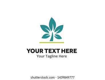 unique tree simple logo creative design in flat style with color . tree nature logo creative design for identity and community