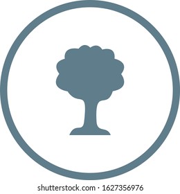 Unique Tree Vector Glyph Icon