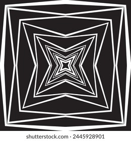 Unique trendy seamless pattern ornament, monochrome background with carvings for fabric or clothes
