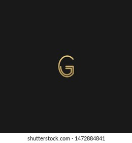 Unique trendy stylish G initial based letter icon logo