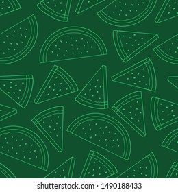 Unique and Trendy Watermelon Irregular Seamless Pattern. Unique and Trendy irregular seamless pattern background for your unique design.