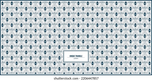 unique triangle pattern with modern style